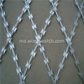 Galvanized dan Plastic-sprayed Razor Wire